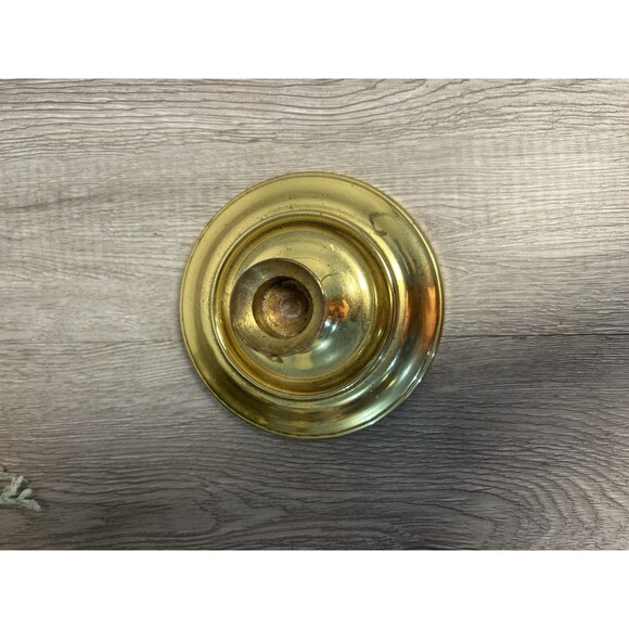 Vintage Solid Brass Candlestick Candle Holder Cottage Farm MCM - Picture 3 of 6